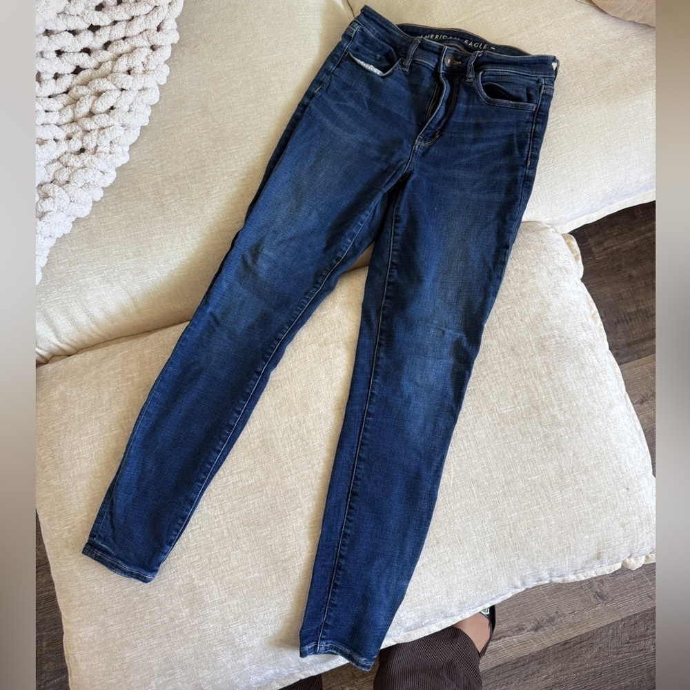 American Eagle Outfitters Dark Blue Skinny Jeans